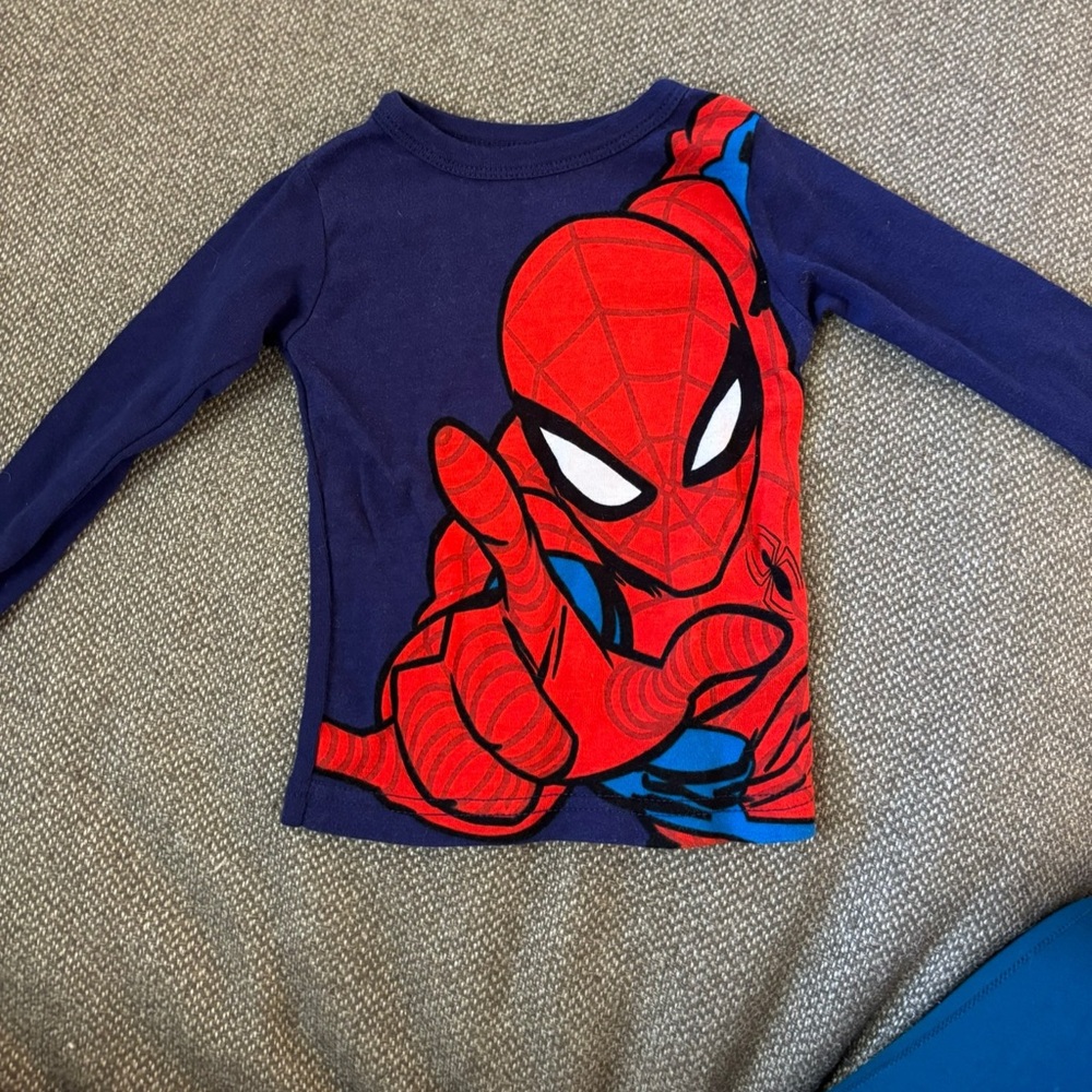 Spider-Man Kids Long Sleeve Shirt - Blue and Red